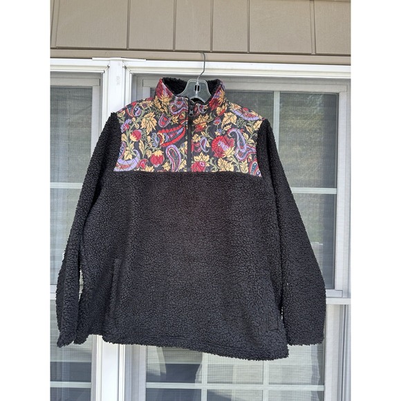 Vera Bradley Jackets & Blazers - Vera Bradley Jacket Womens  Sherpa paisley Quilted 1/2 Zip Pullover XL